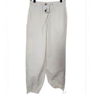 Forever 21 Cargo Elastic Pant Cream Nwt Size Medium